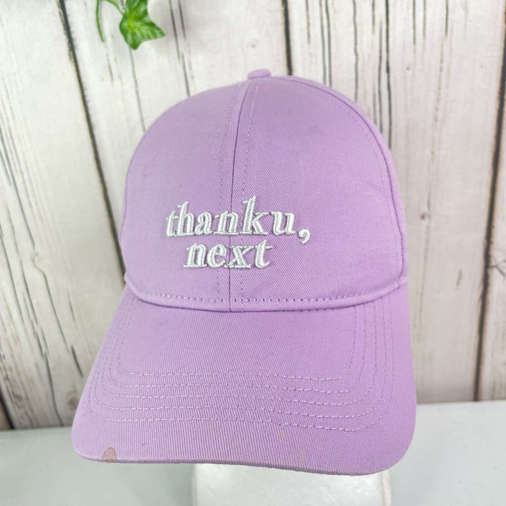 ariana grande thank you next hat purple rare !